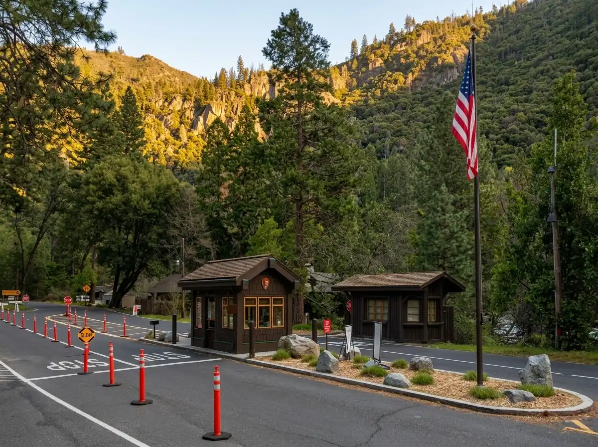 Yosemite National Park entrance from Mariposa County