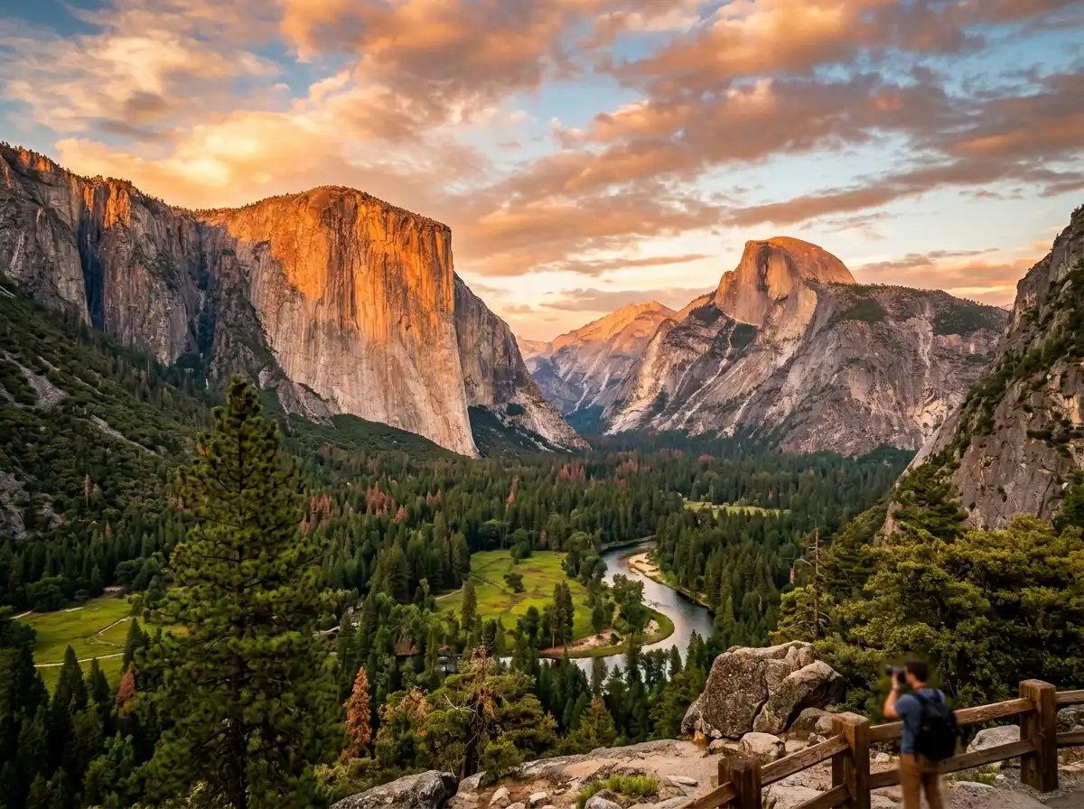 Scenic Yosemite Valley view